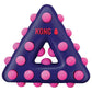KONG Dotz Triangle Dog Toy - Heads Up For Tails