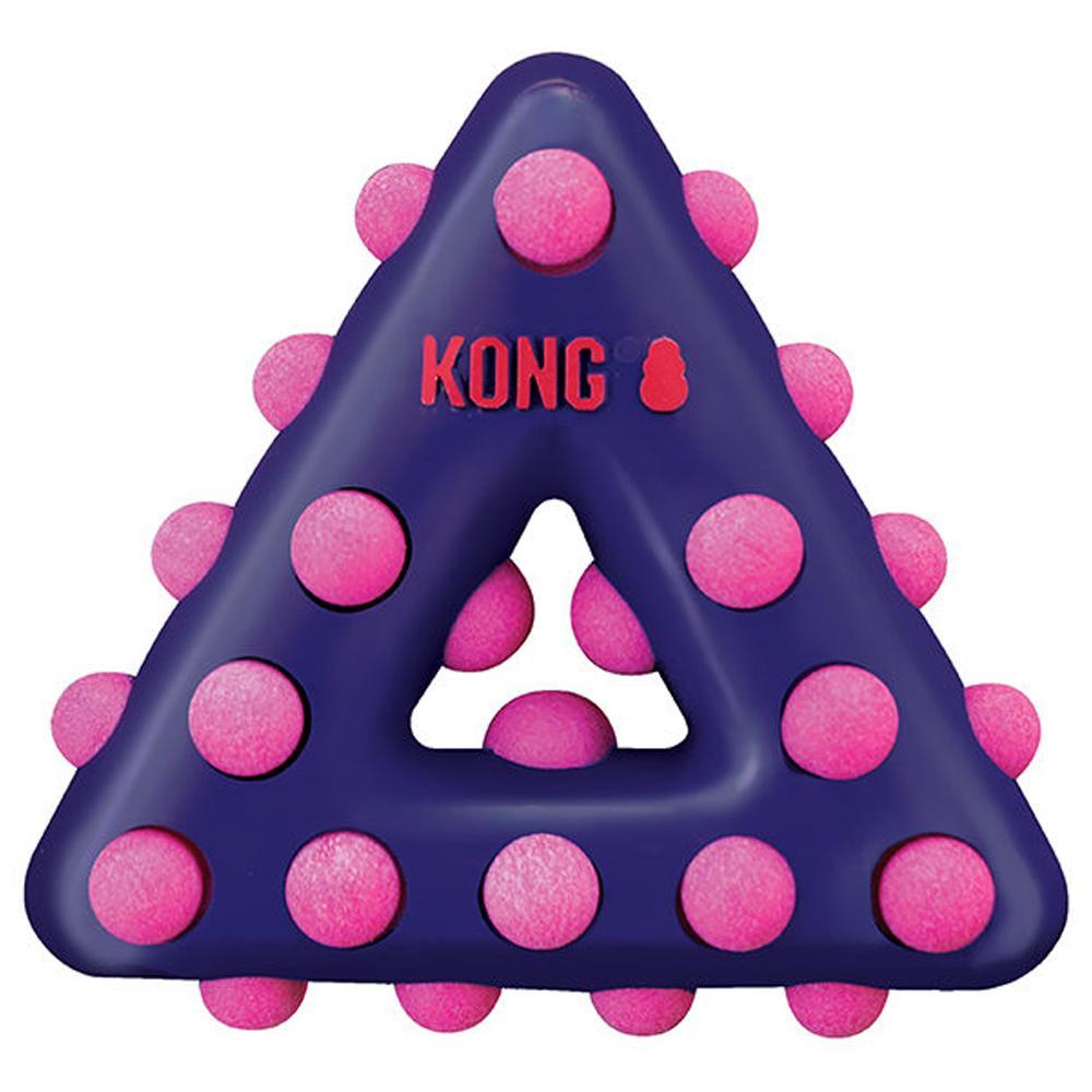 KONG Dotz Triangle Dog Toy - Heads Up For Tails
