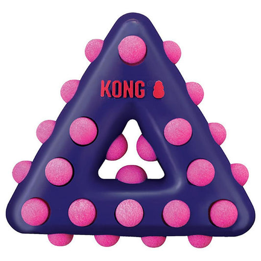 KONG Dotz Triangle Dog Toy - Heads Up For Tails