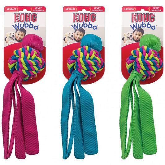 KONG Wubba Weaves Dog Toy - Heads Up For Tails