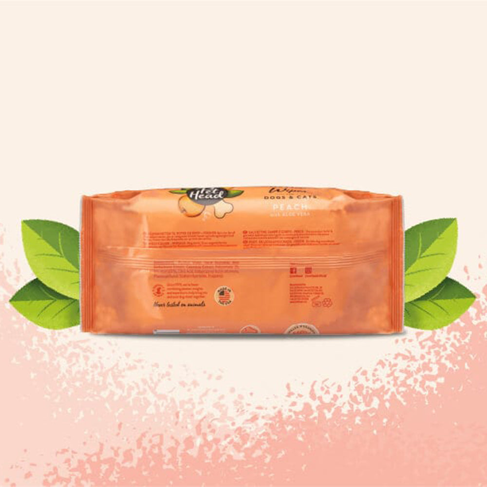 Pet Head Quick Fix Wipes for Dogs and Cats - 80 Pulls - Heads Up For Tails