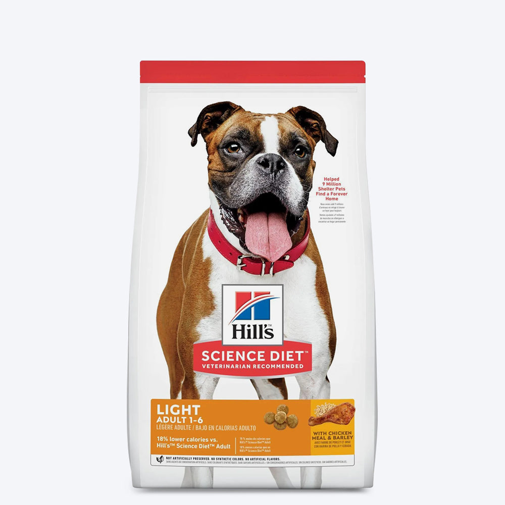 Hill's Science Diet Adult Light Dry Dog Food - Chicken Meal & Barley - Heads Up For Tails