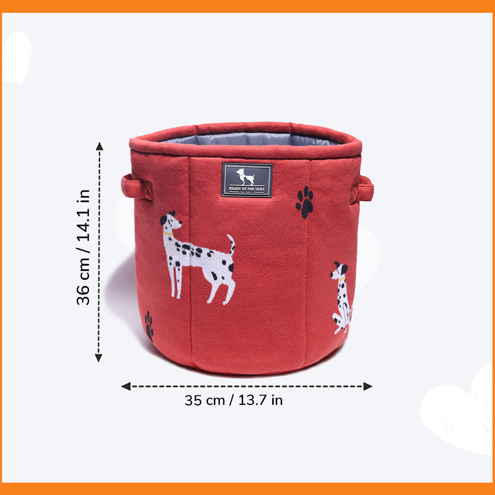 HUFT Toy Basket - Red - Heads Up For Tails
