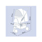 Trixie Black Buggy Hold Upto 4.6 kg47 X 100 X 80 cm-2